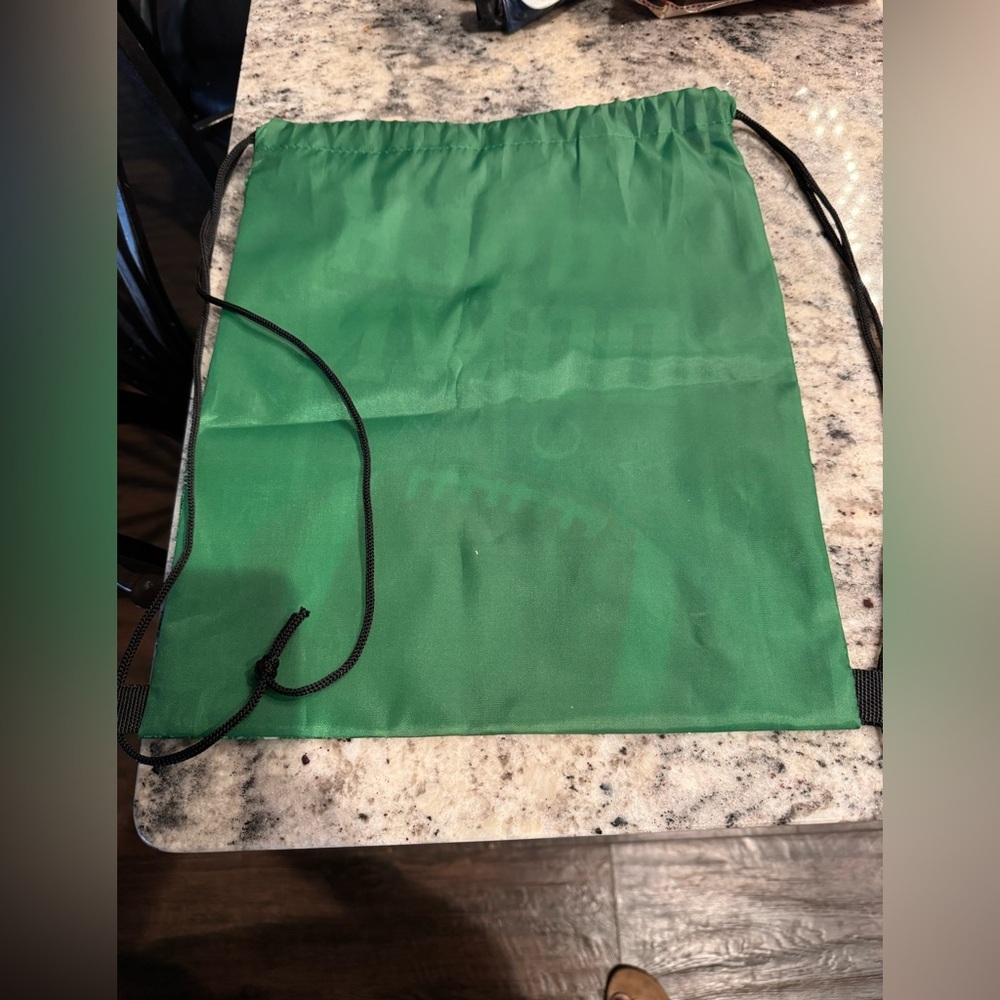 2pc Football Drawstring Backpack Set - Picture 5 of 5
